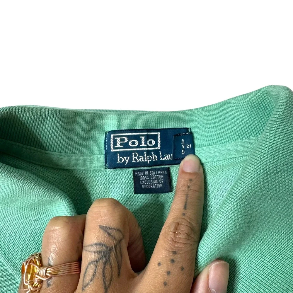 Polo Ralph Lauren Classic Fit Polo Shirt Men's XXL‎ Green Cotton